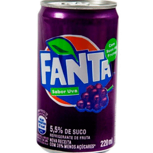 Refri latinha Fanta uva