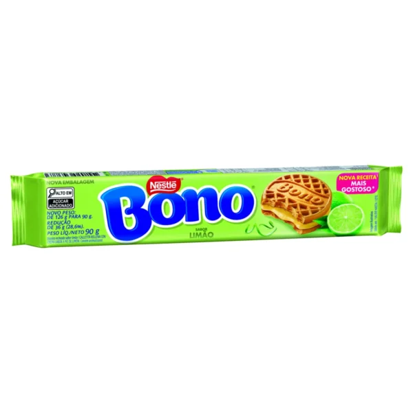 BISCOITO RECHEADO BONO NESTLÉ LIMÃO 90g