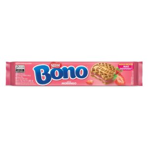 BISCOITO RECHEADO BONO NESTLÉ MORANGO 90g