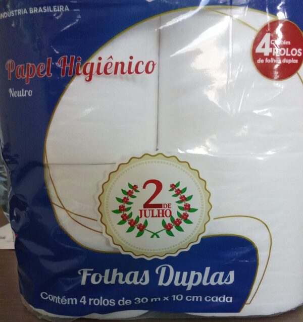 papel higiênico 2 de julho folha dupla