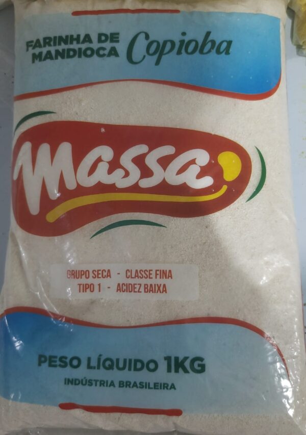 FARINHA MANDIOCA BRANCA MASSA 1kg