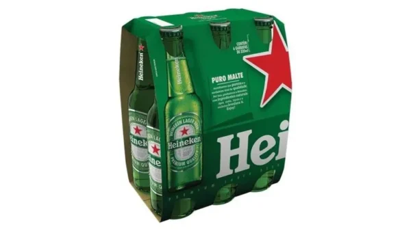 Cerveja Heineken cx c/ 6 unidades