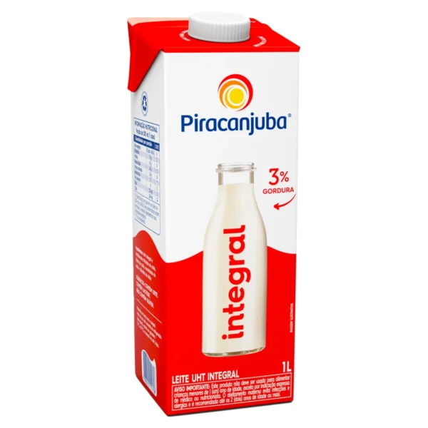 Leite liquido piracanjuba integral 1l