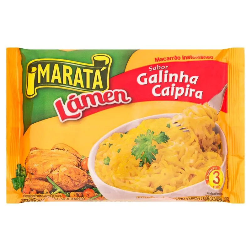 LÁMEN MARATÁ GALINHA CAIPIRA 70g