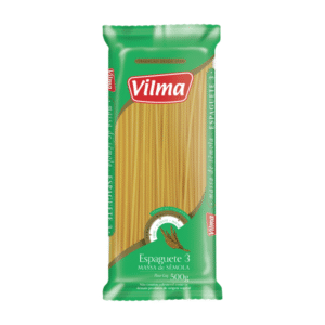 MASSA DE SÊMOLA VILMA ESPAGUETE N3 500g