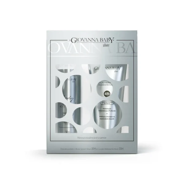 Kit Giovanna Baby Silver Body Splash 260ml + Loção Hidratante 200ml